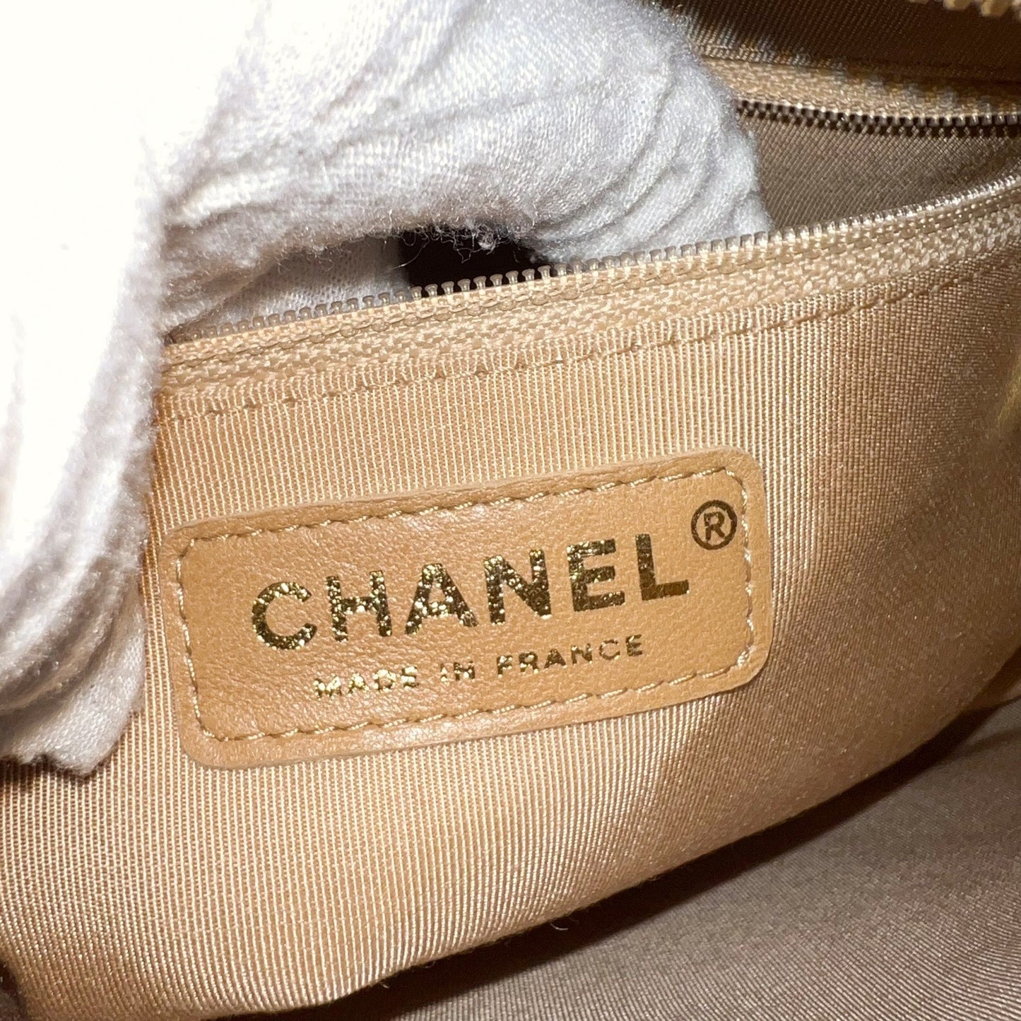 GLM- Half Moon Timeless Hobo in Beige Caviar and GHW
