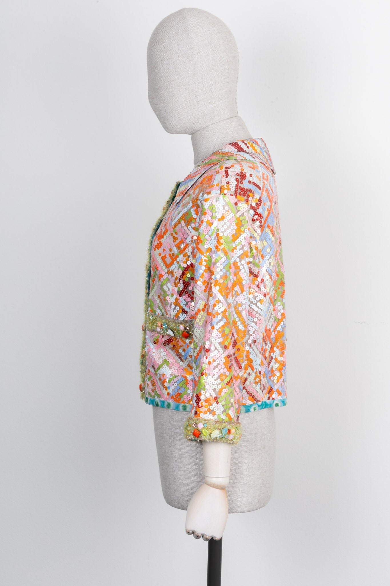LOUIS VUITTON Sequin Jacket Multicolor S/S 2008