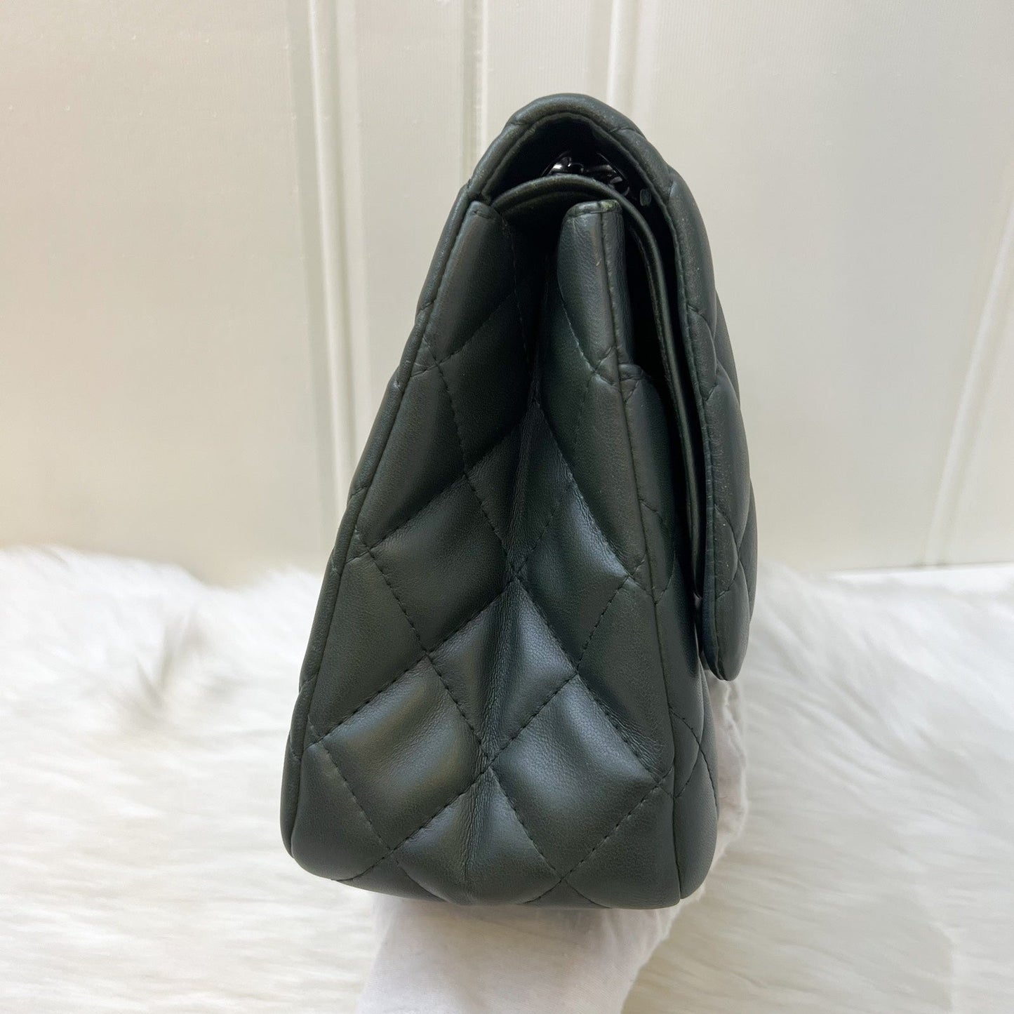 GLM-2.55 Reissue 227 Maxi in Dark Green Lambskin RHW