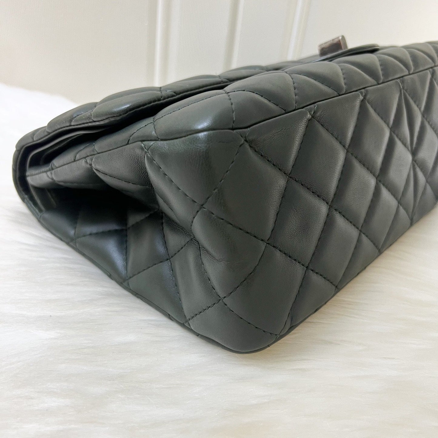GLM-2.55 Reissue 227 Maxi in Dark Green Lambskin RHW