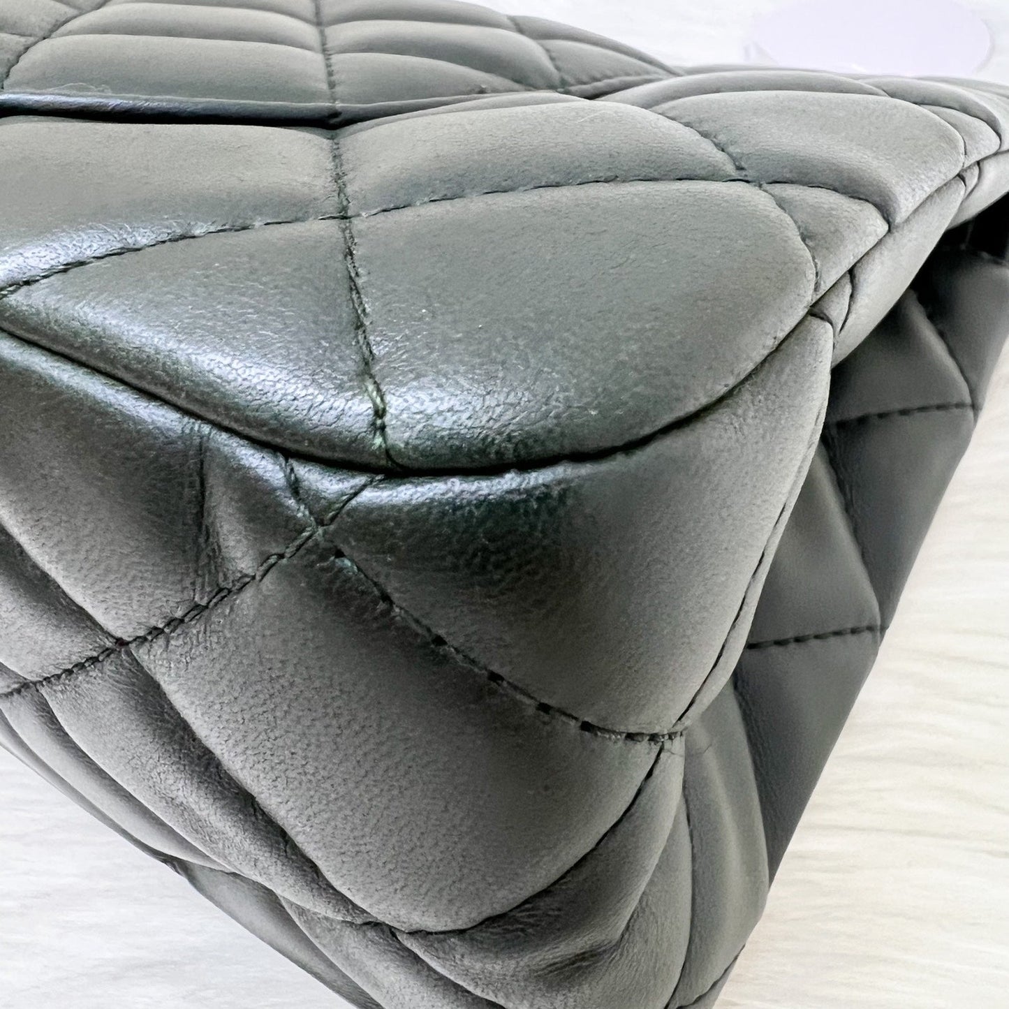 GLM-2.55 Reissue 227 Maxi in Dark Green Lambskin RHW