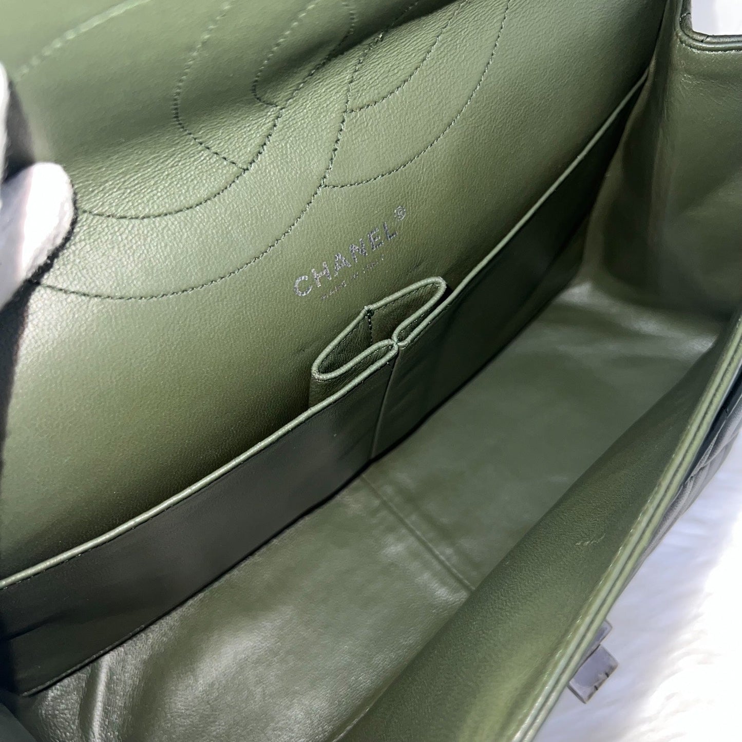GLM-2.55 Reissue 227 Maxi in Dark Green Lambskin RHW