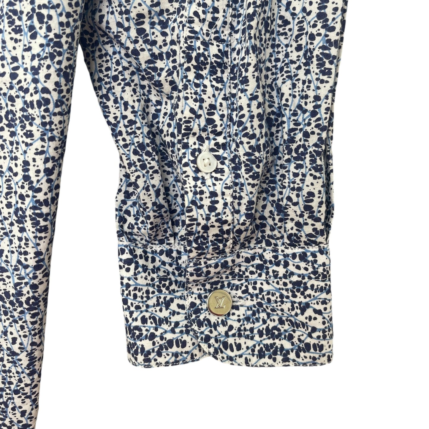Men's Patterned Shirt Navy Size XS