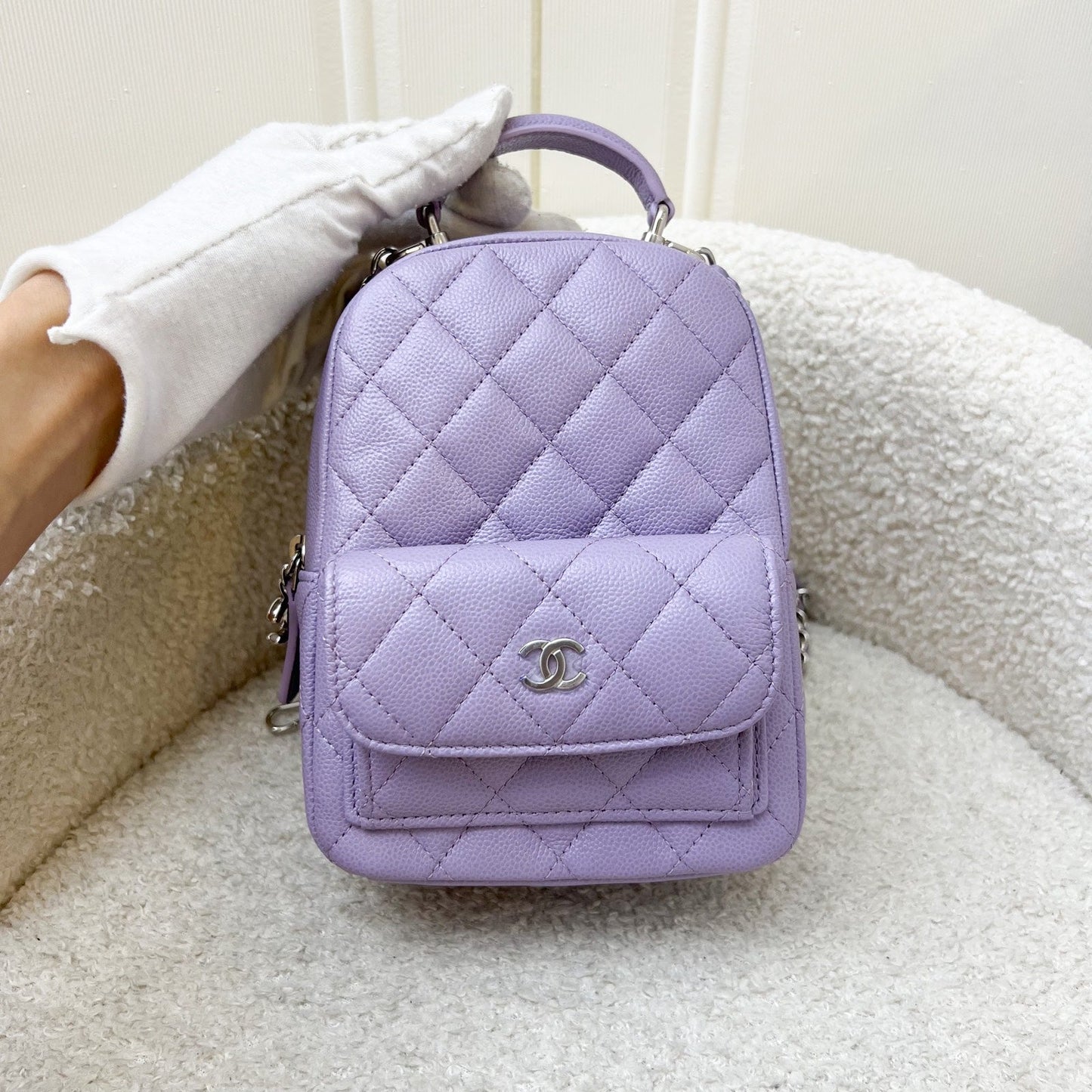 GLM-Mini Backpack in 24P Lilac Caviar and SHW