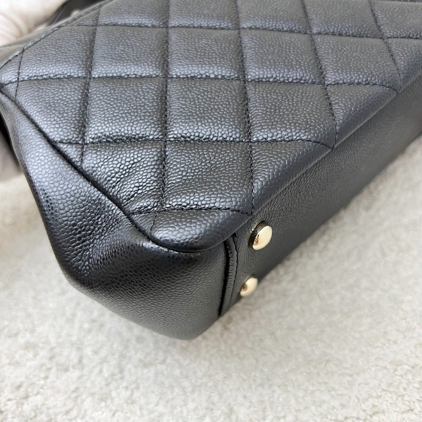 GLM-Medium Business Affinity Flap in Black Caviar and LGHW (Model: A93607)