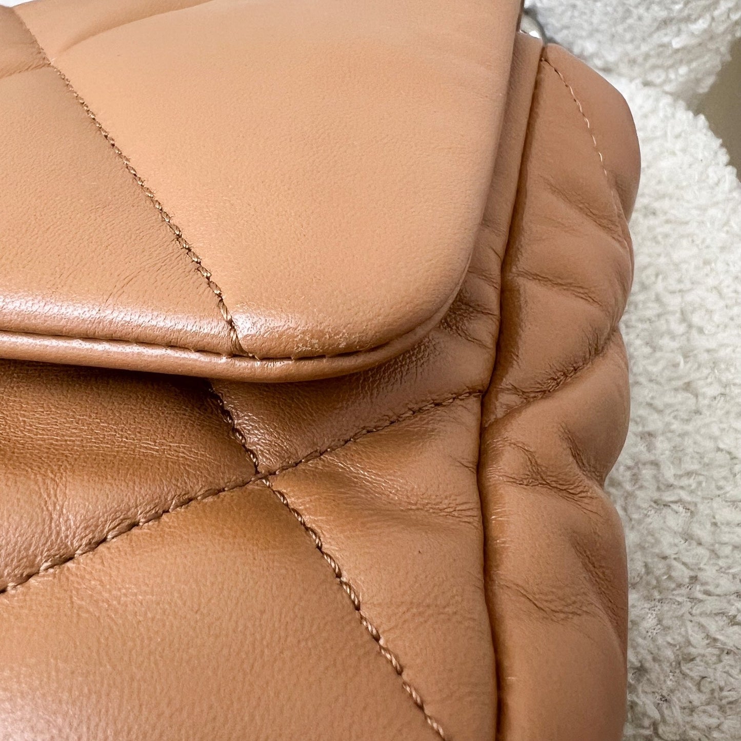 GLM-19 Small Flap in 22S Caramel Lambskin and 3-tone HW