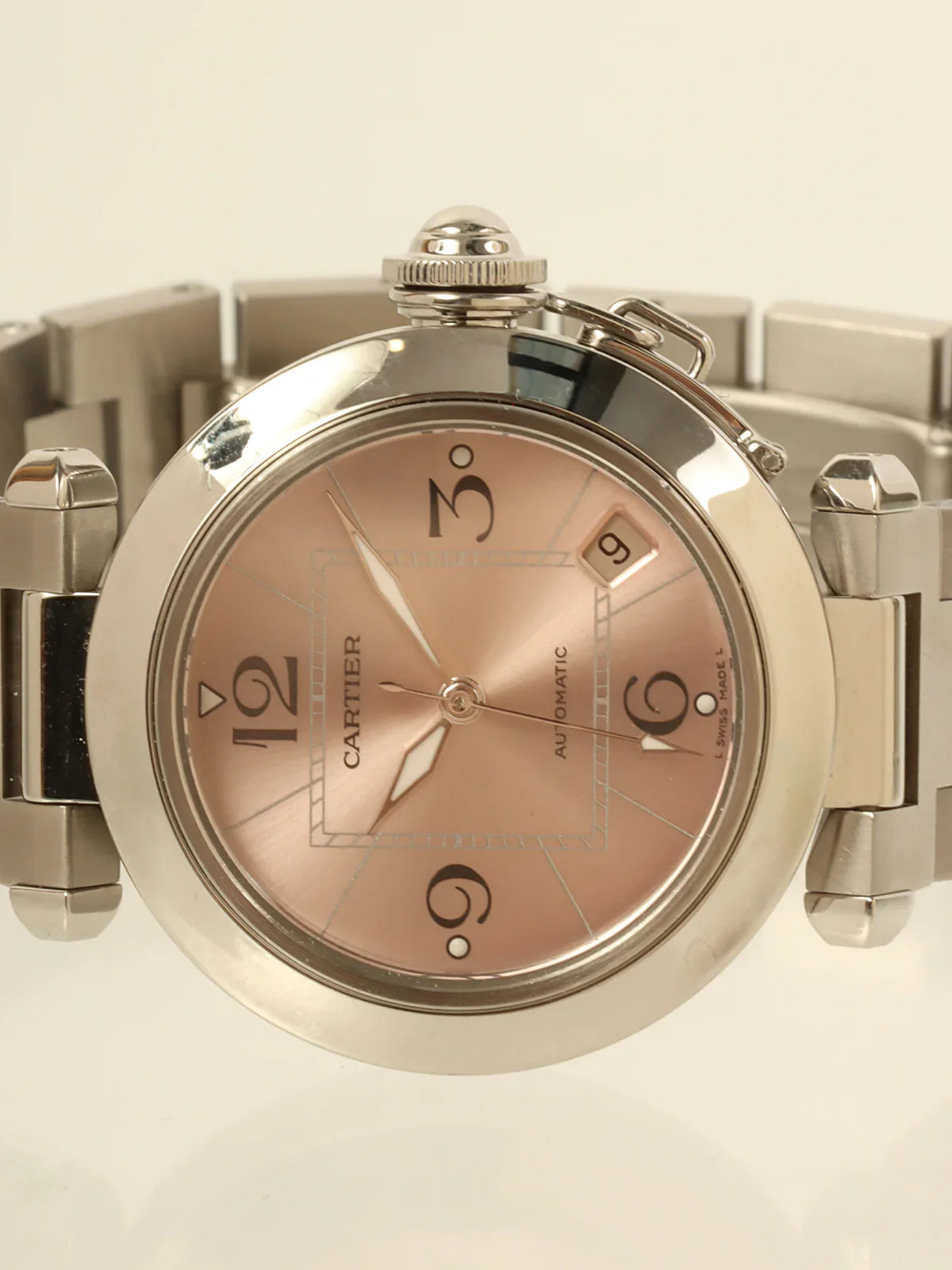 CARTIER Pasha C Silver/Pink