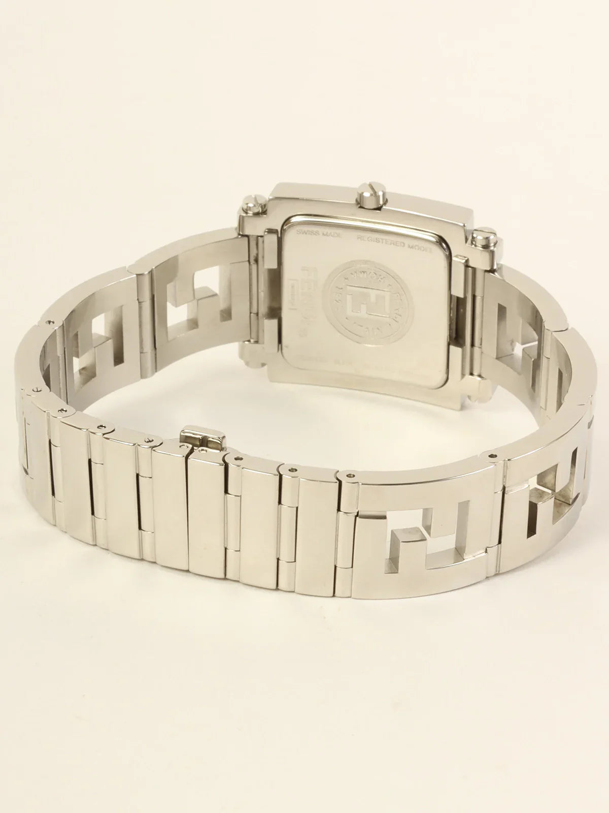FENDI Quadro Watch Silver/Black