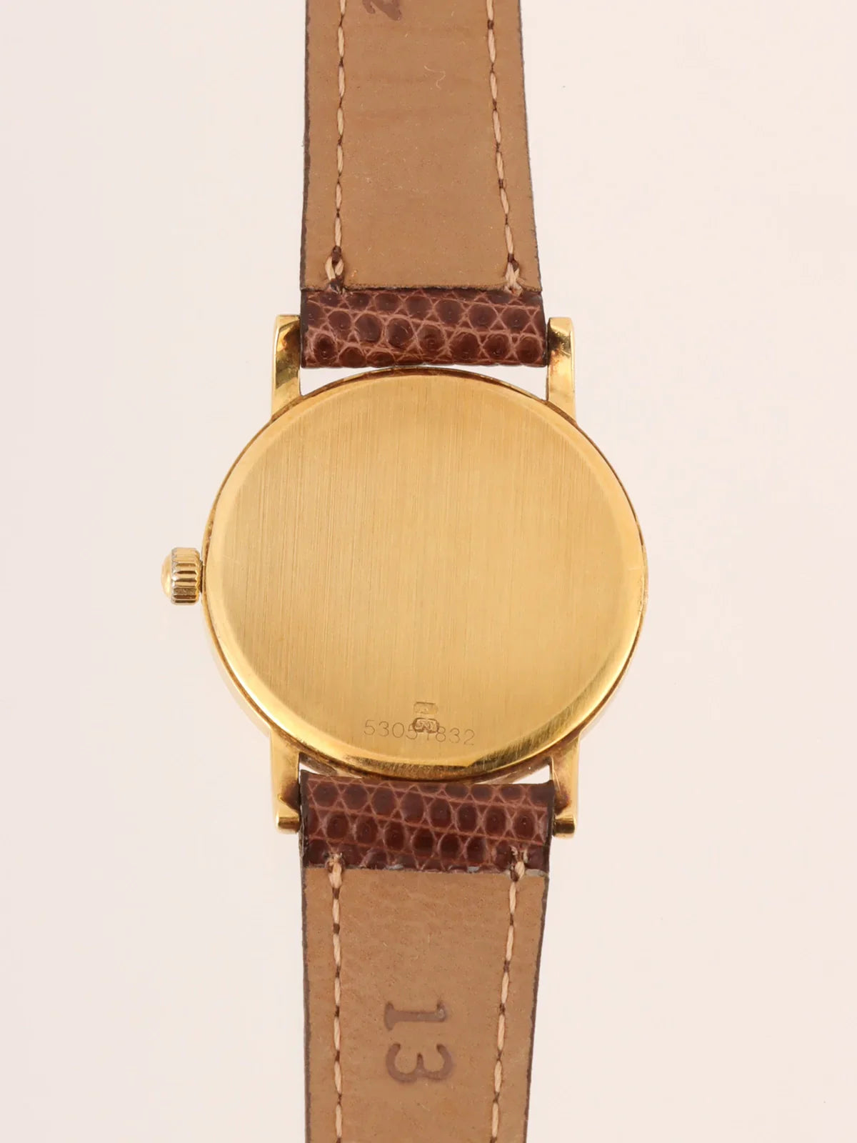 OMEGA Round Face De Ville Watch Gold/Brown
