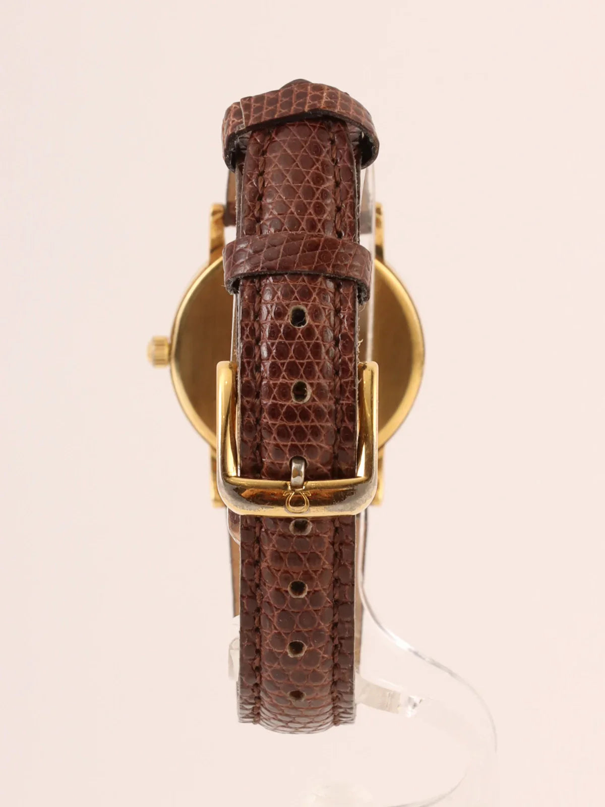 OMEGA Round Face De Ville Watch Gold/Brown
