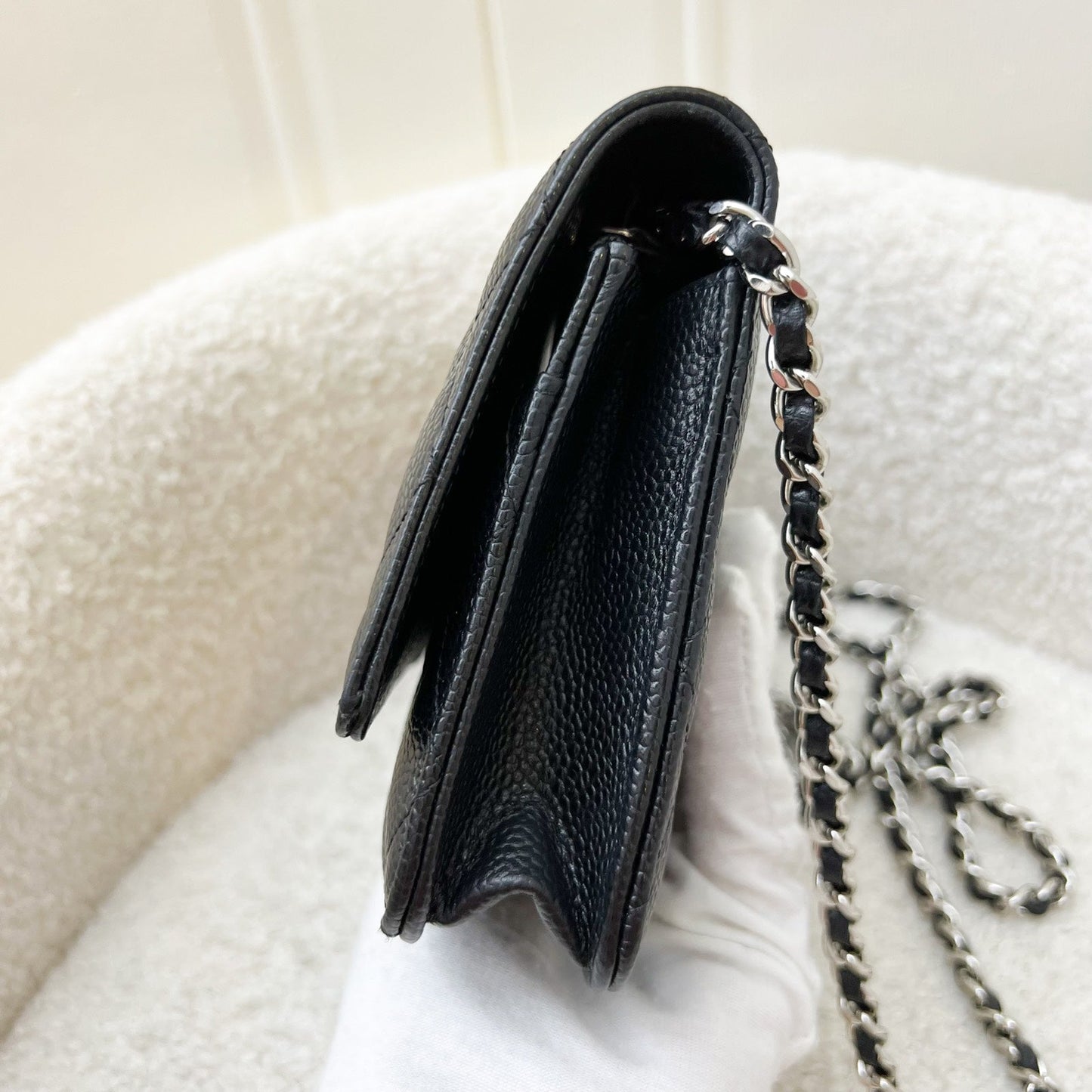 GLM-Classic Wallet on Chain WOC in Black Caviar and SHW (Model: A33814)