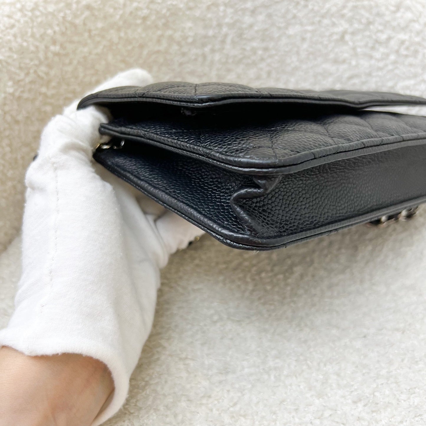 GLM-Classic Wallet on Chain WOC in Black Caviar and SHW (Model: A33814)