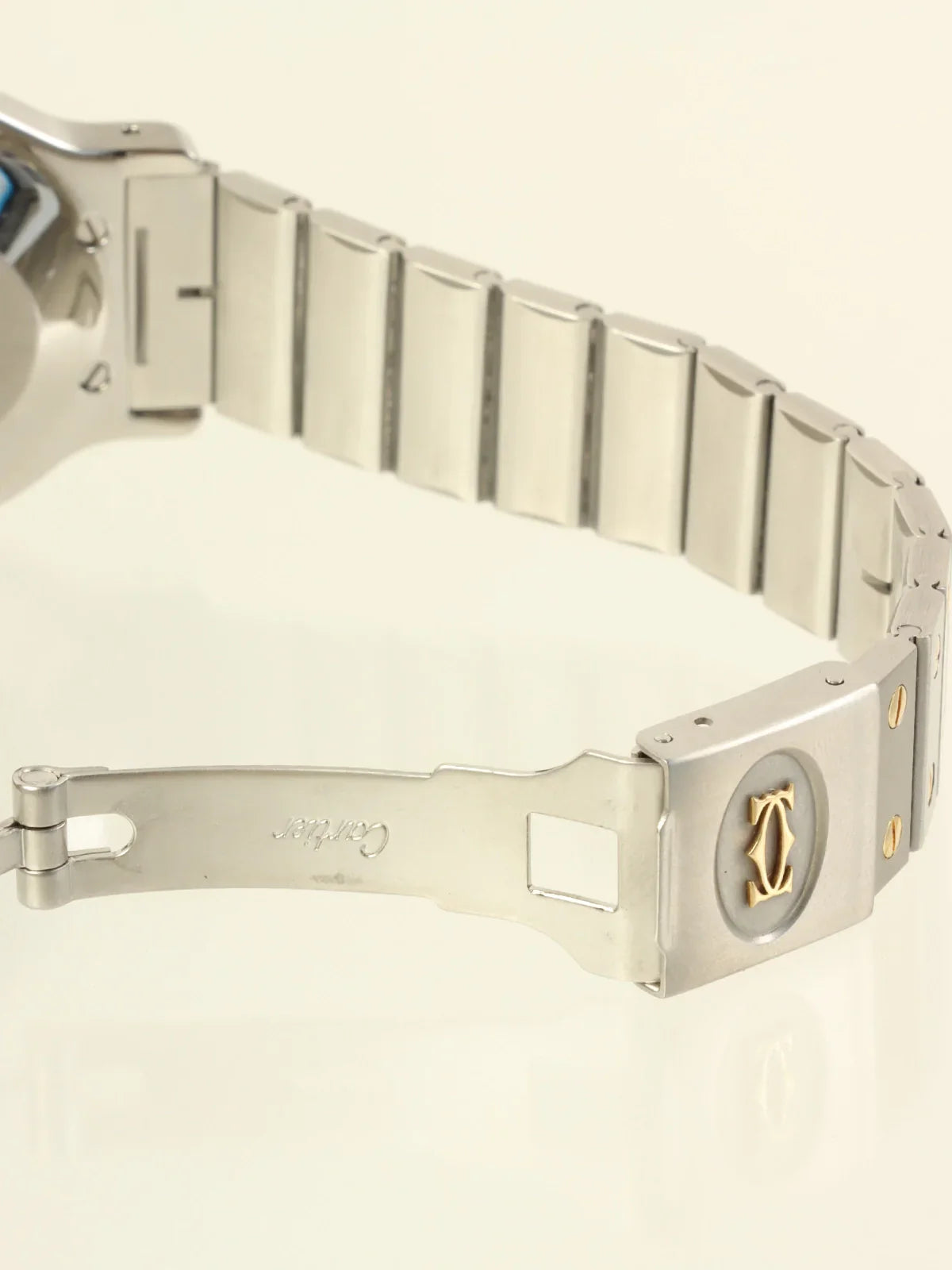 CARTIER Santos Octagon Lm Silver/Gold