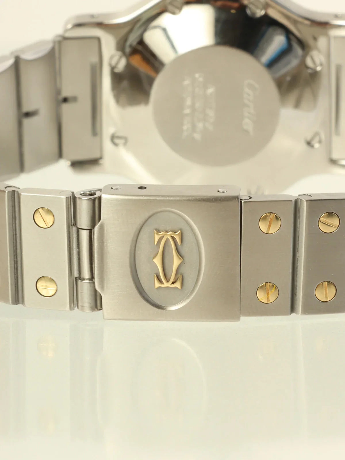CARTIER Santos Octagon Lm Silver/Gold