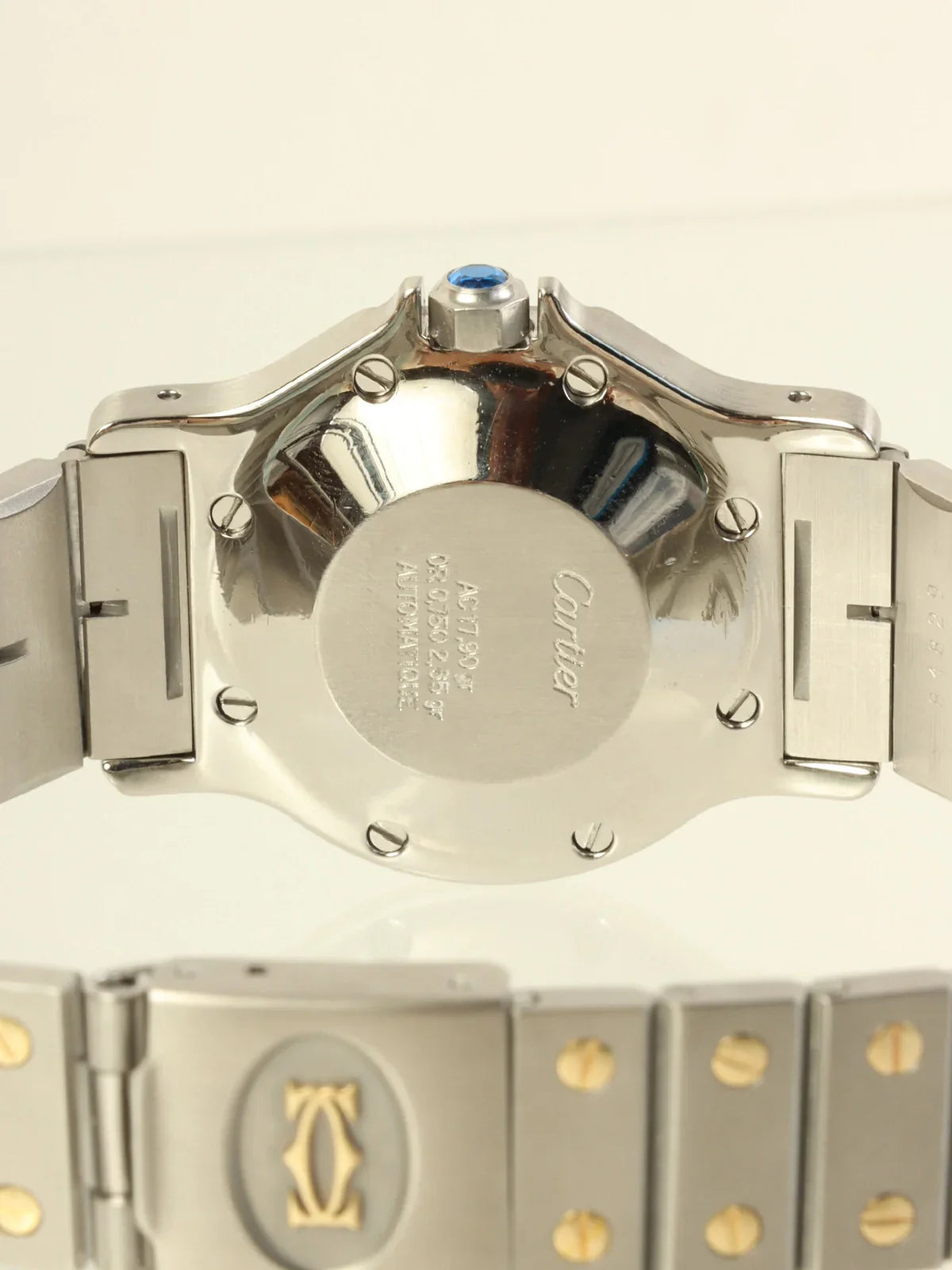 CARTIER Santos Octagon Lm Silver/Gold