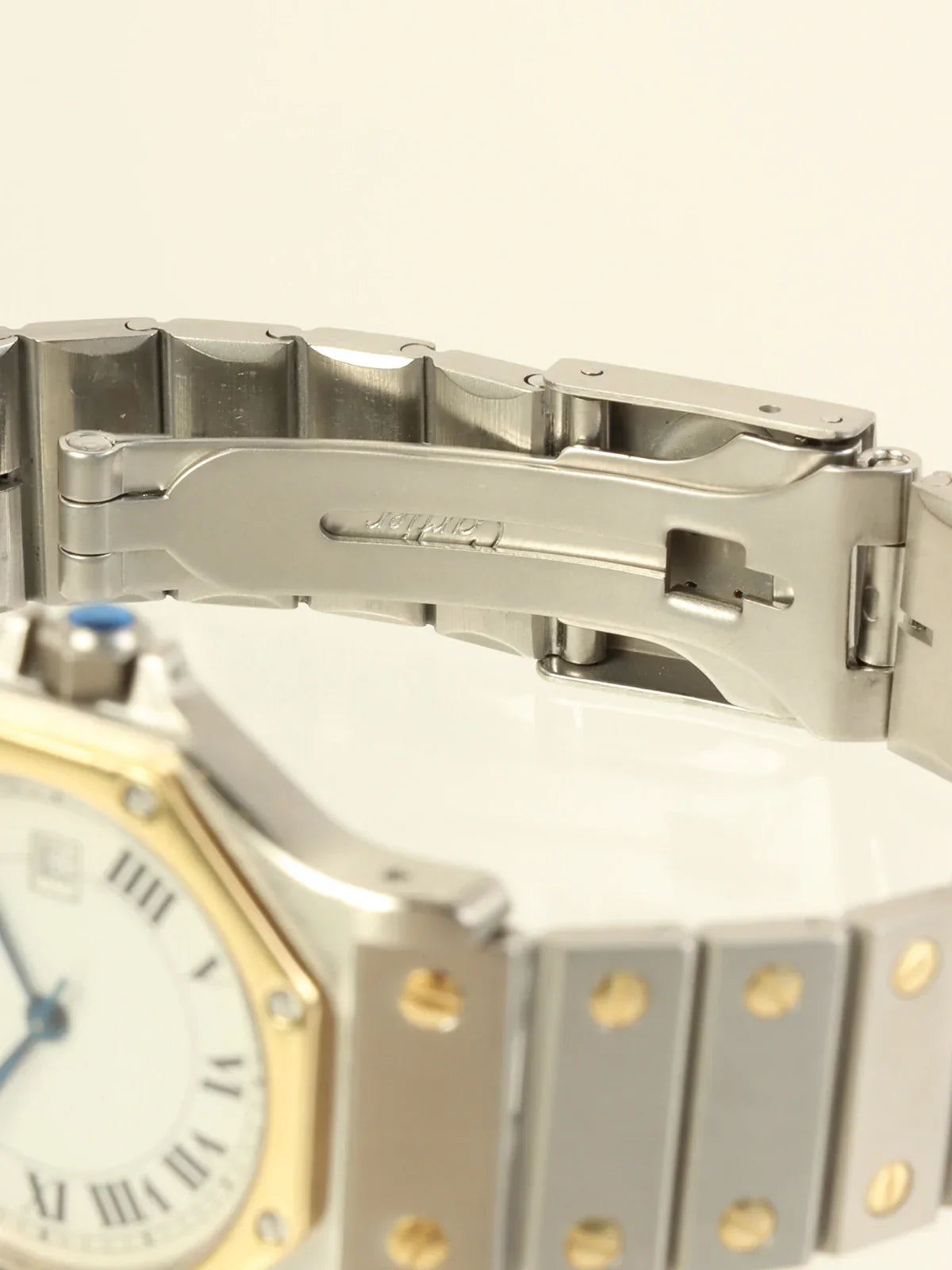 CARTIER Santos Octagon Lm Silver/Gold
