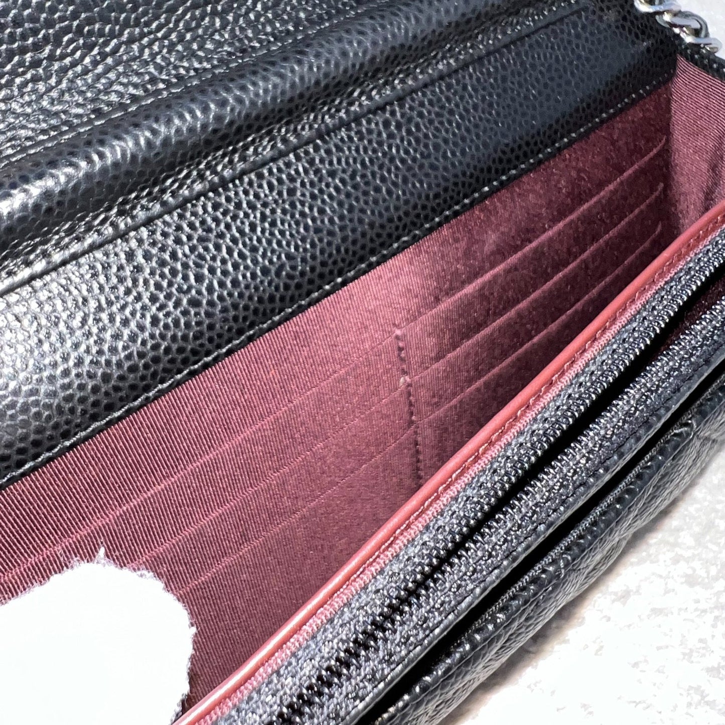GLM-Classic Wallet on Chain WOC in Black Caviar and SHW (Model: A33814)