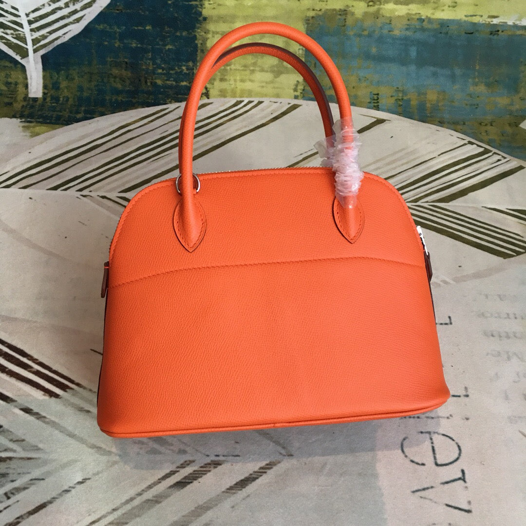 GLAMI Bolide Bag Orange For Women Silver Toned Hardware 12.6in/32cm