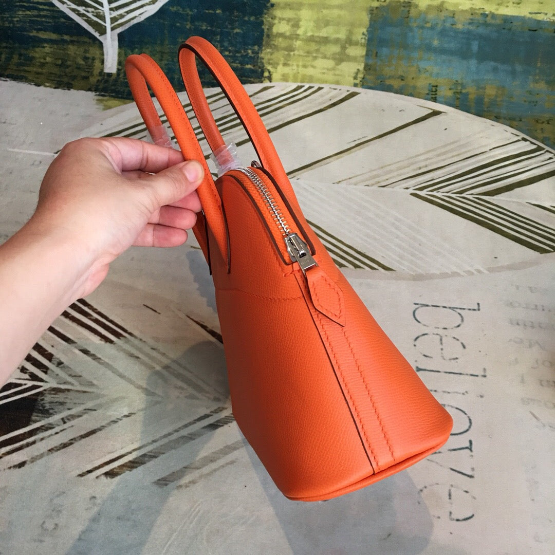 GLAMI Bolide Bag Orange For Women Silver Toned Hardware 12.6in/32cm