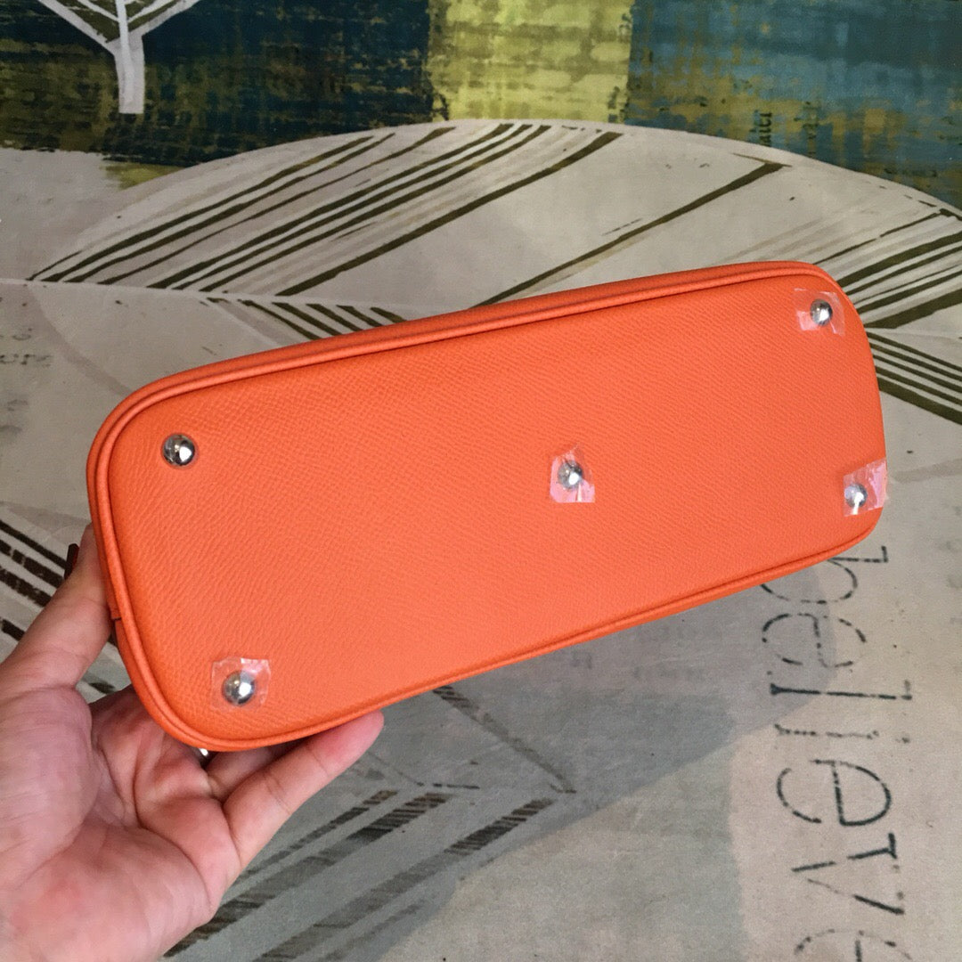 GLAMI Bolide Bag Orange For Women Silver Toned Hardware 12.6in/32cm