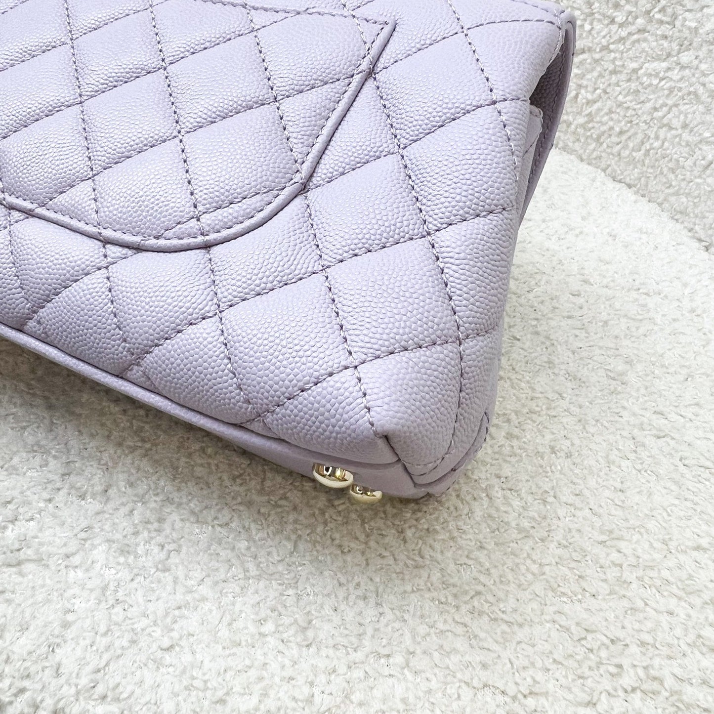 GLM-Small (24cm) Coco Handle in 24P Lilac Caviar and LGHW (Model: A92990)