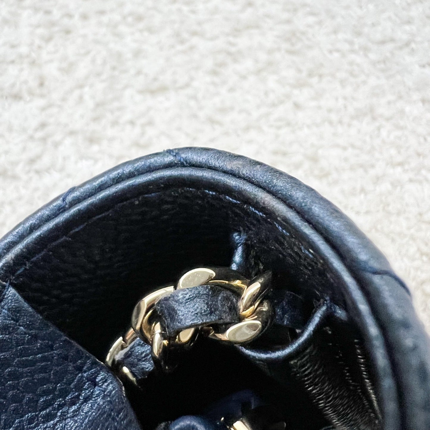GLM-Square Wallet on Chain WOC in Metallic Blue Caviar and LGHW (Model: A84310)