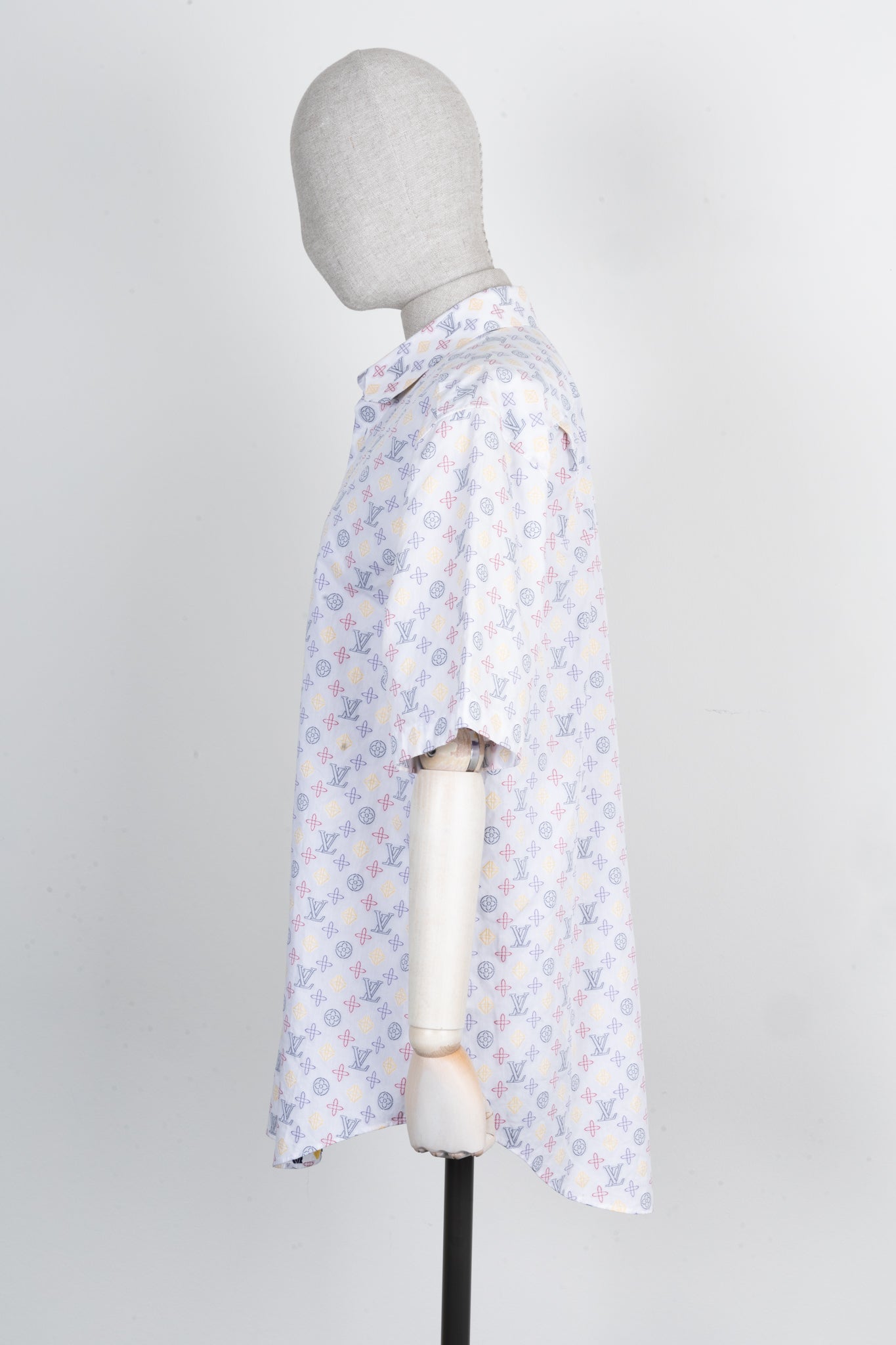 LOUIS VUITTON MNG Short Sleeve Shirt White