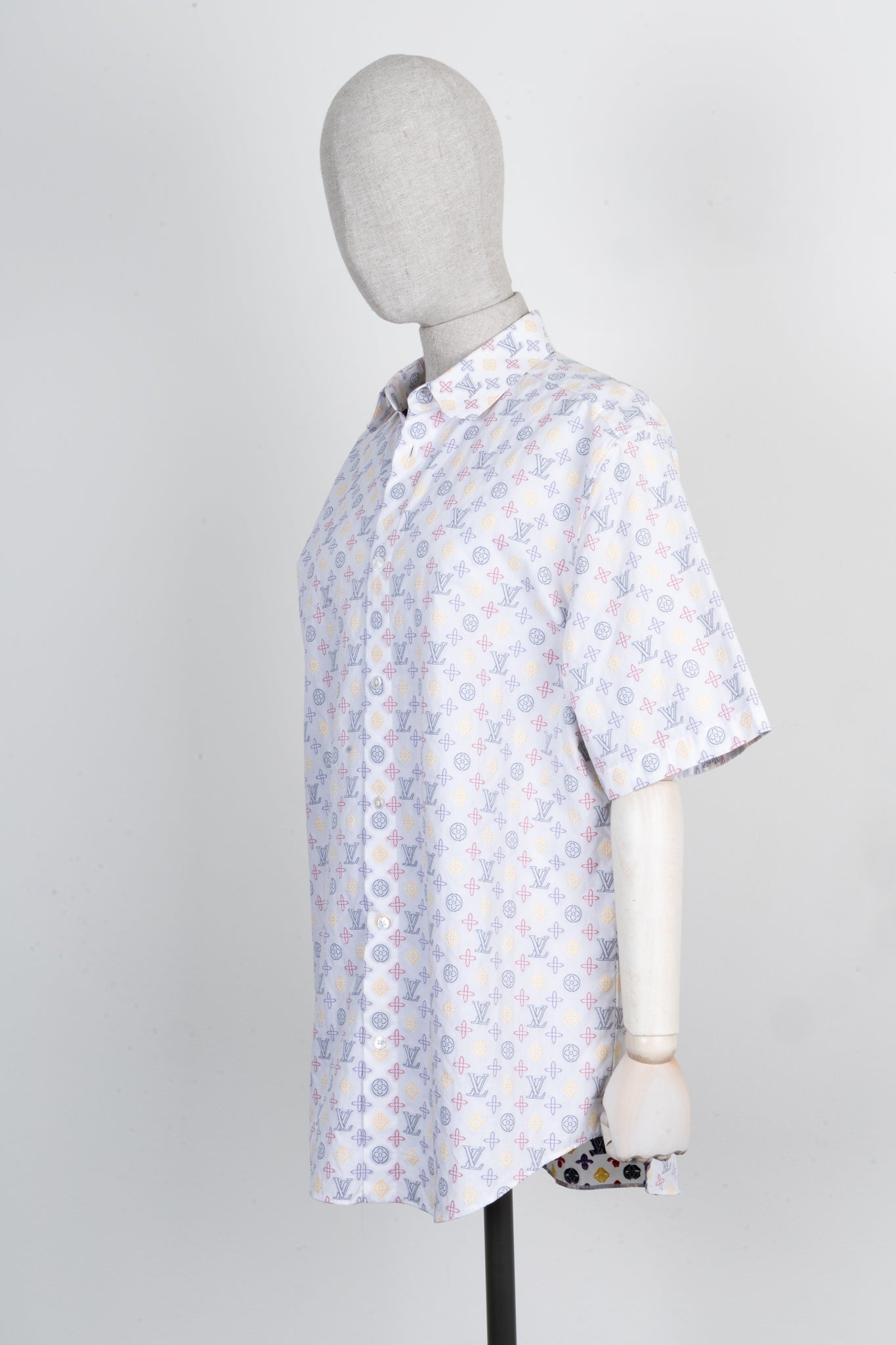 LOUIS VUITTON MNG Short Sleeve Shirt White