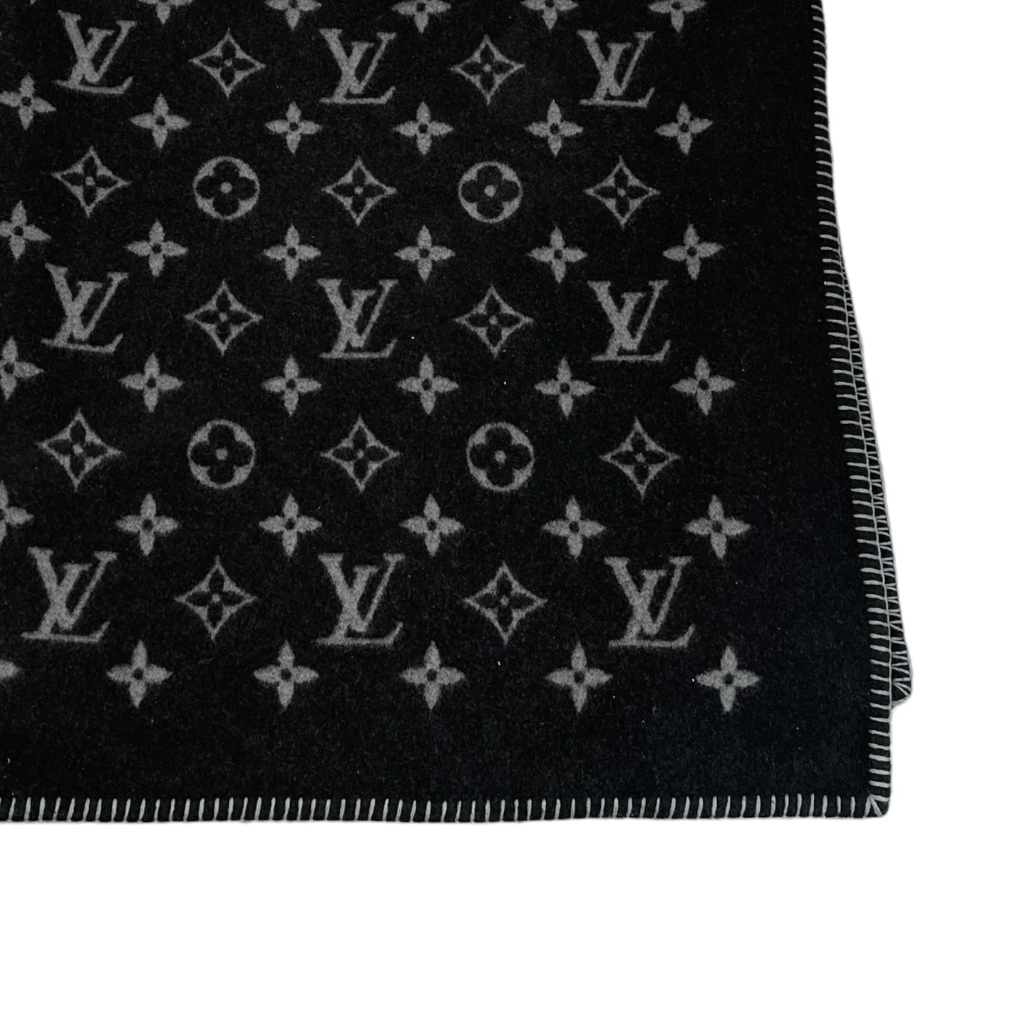 Monogram Blanket Black