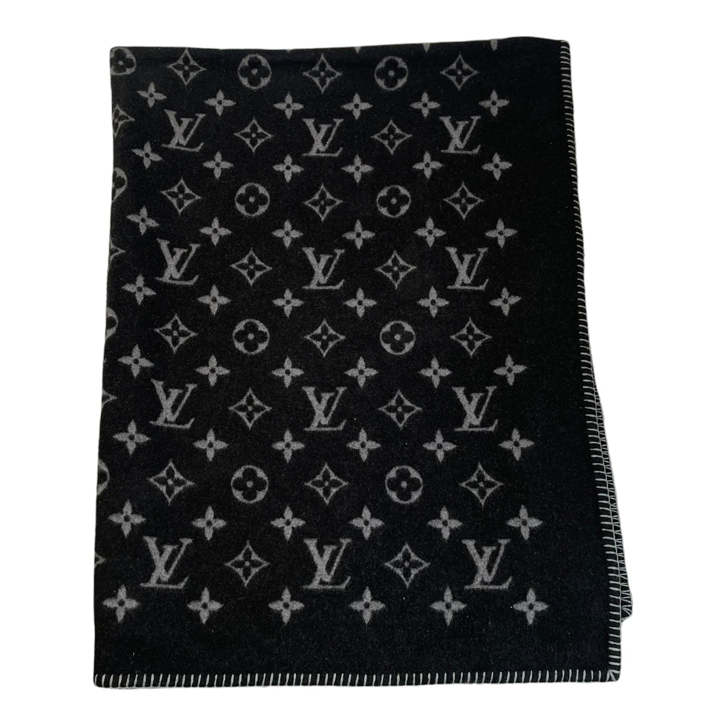 Monogram Blanket Black