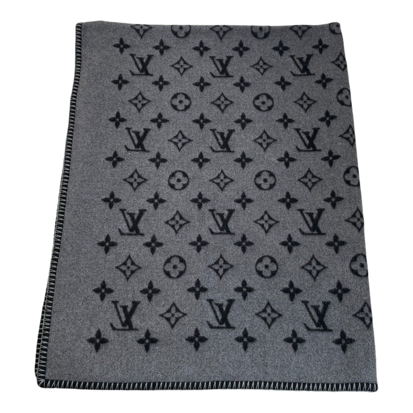 Monogram Blanket Black