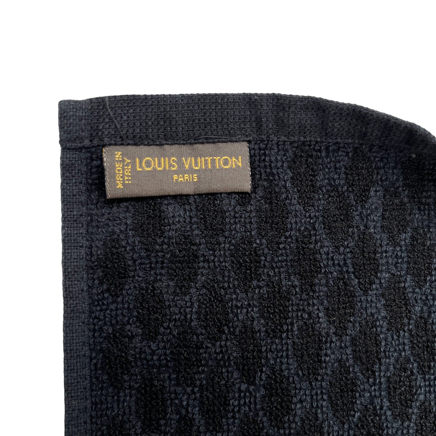 Men's Set Damier Graphite Drawstring Bag & 2 Towel Black