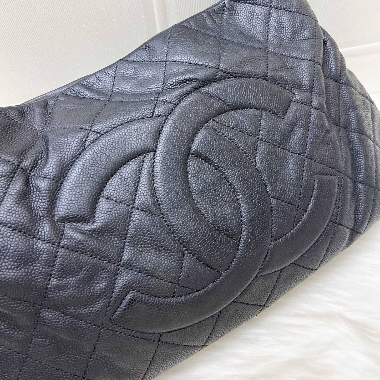 GLM-Timeless GLM- Tote Bag in Black Caviar and SHW
