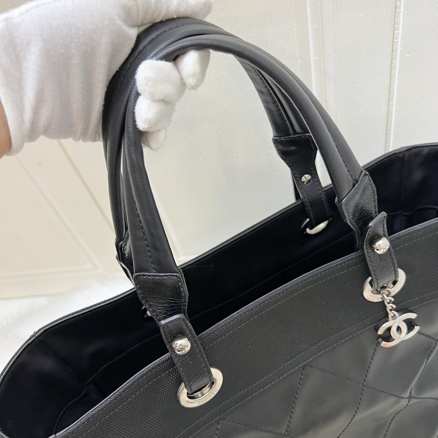 GLM-Paris Biarritz Large Tote in Black and SHW