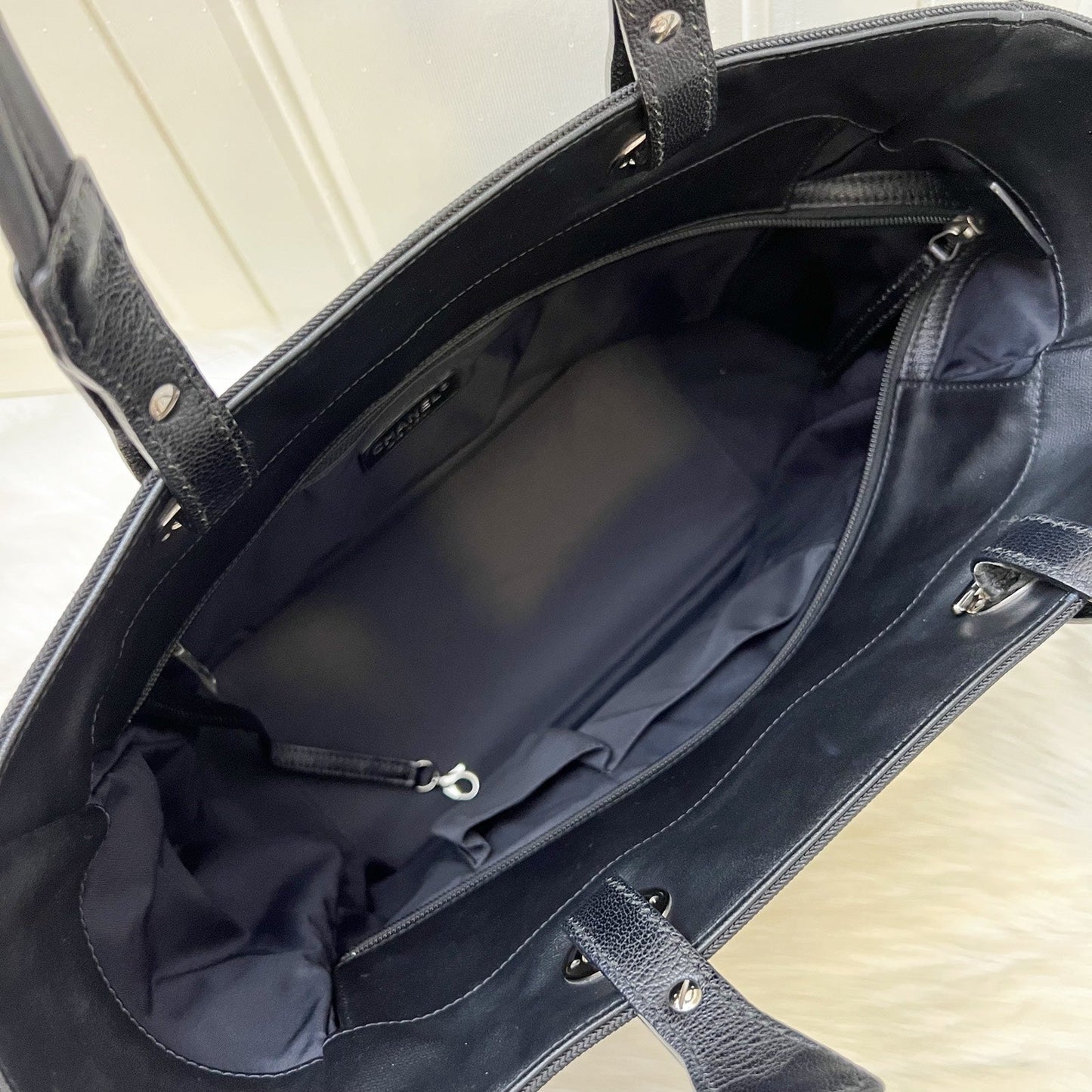 GLM-Paris Biarritz Large Tote in Black and SHW