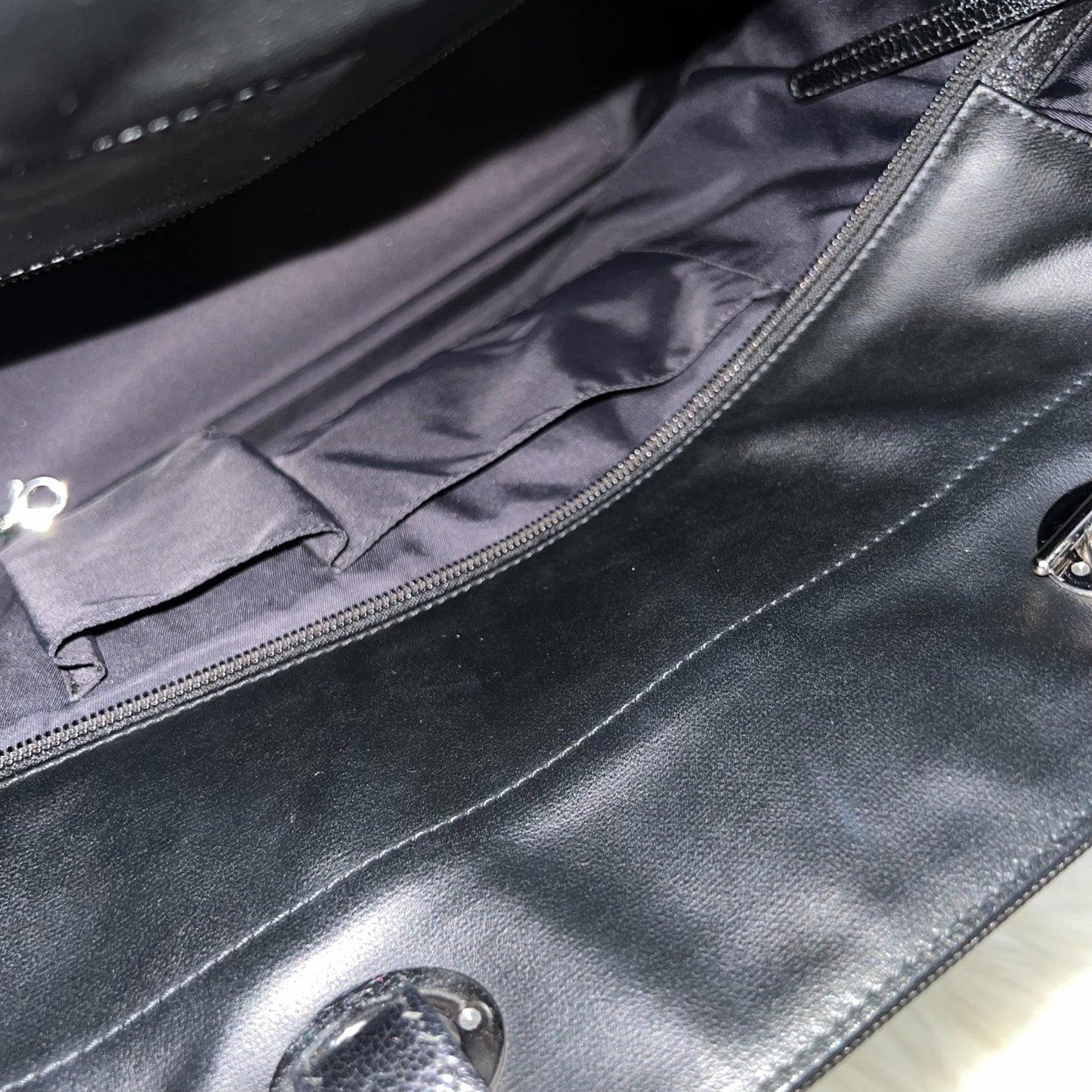 GLM-Paris Biarritz Large Tote in Black and SHW