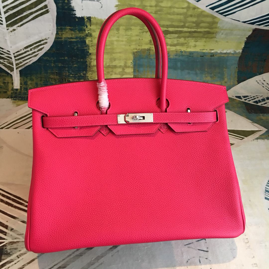 GLAMI Birkin Rose Purple For Women Silver Toned Hardware 13.8in/35cm