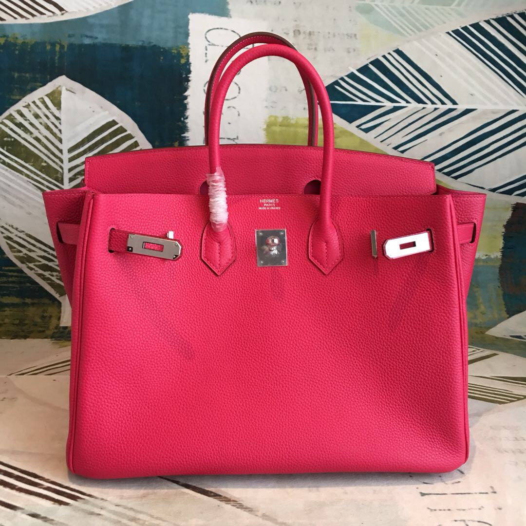 GLAMI Birkin Rose Purple For Women Silver Toned Hardware 13.8in/35cm