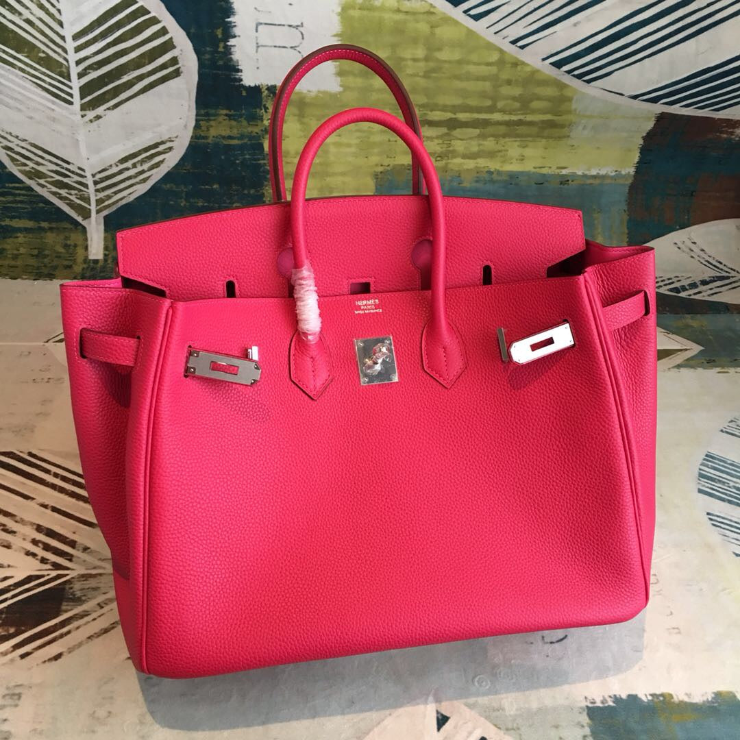 GLAMI Birkin Rose Purple For Women Silver Toned Hardware 13.8in/35cm