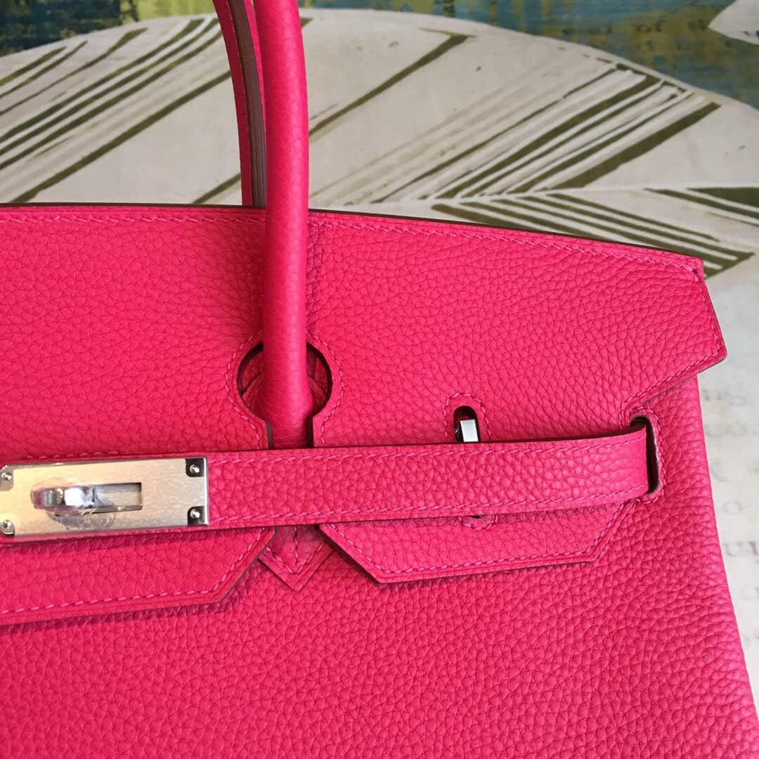 GLAMI Birkin Rose Purple For Women Silver Toned Hardware 13.8in/35cm
