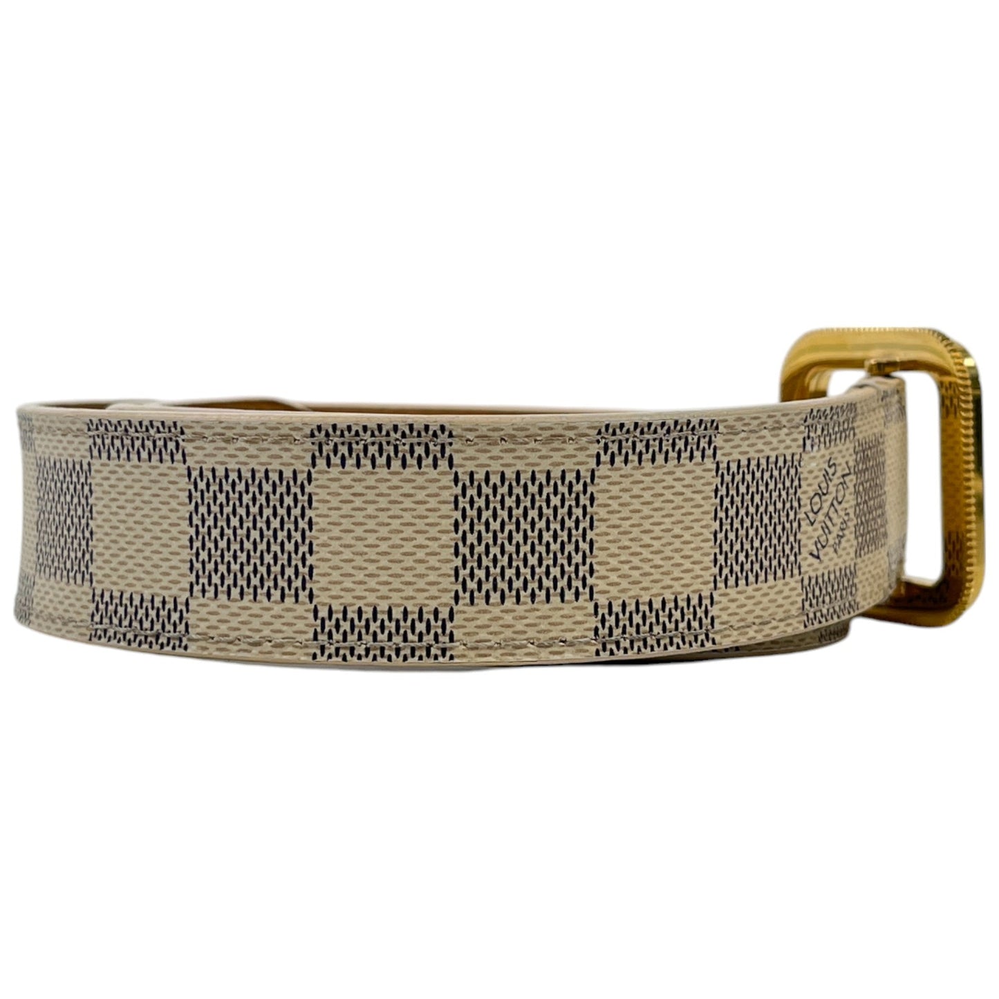 Women's Damier Azur Belt Cream Size 80CM / UK 8