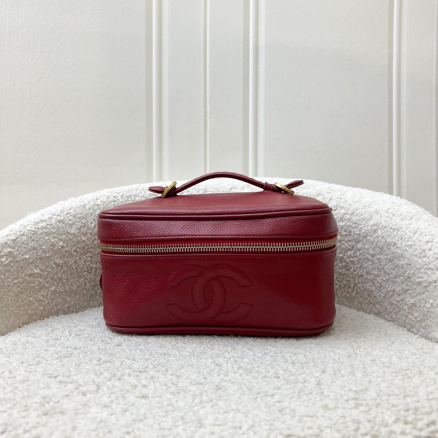 GLM- Vanity Case in Red Caviar and GHW