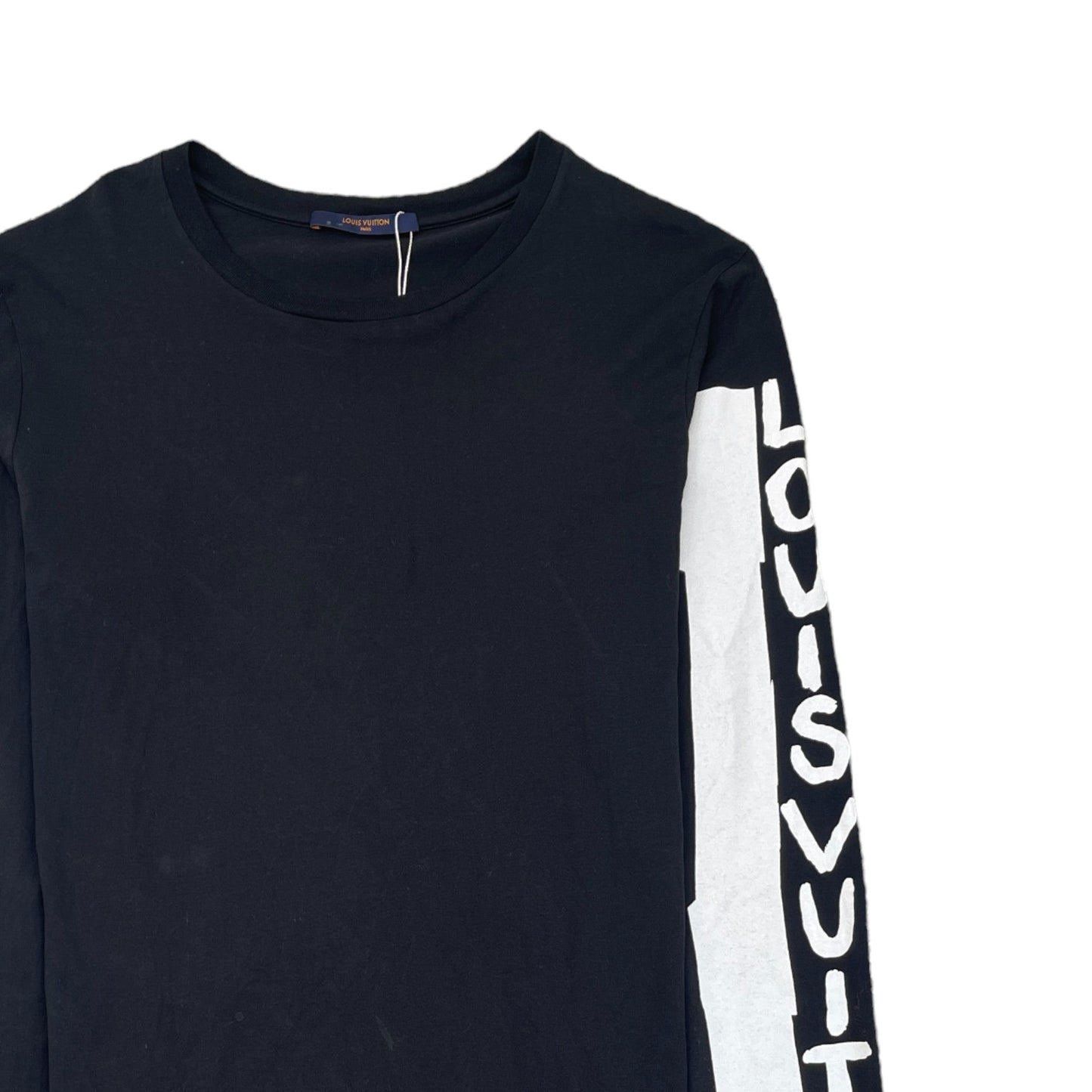 Men's Logo Long Sleeve T-Shirt Black Size S