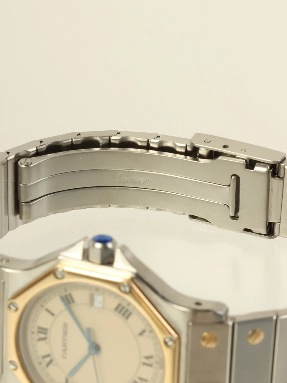 CARTIER Santos Octagon Lm Silver/Gold
