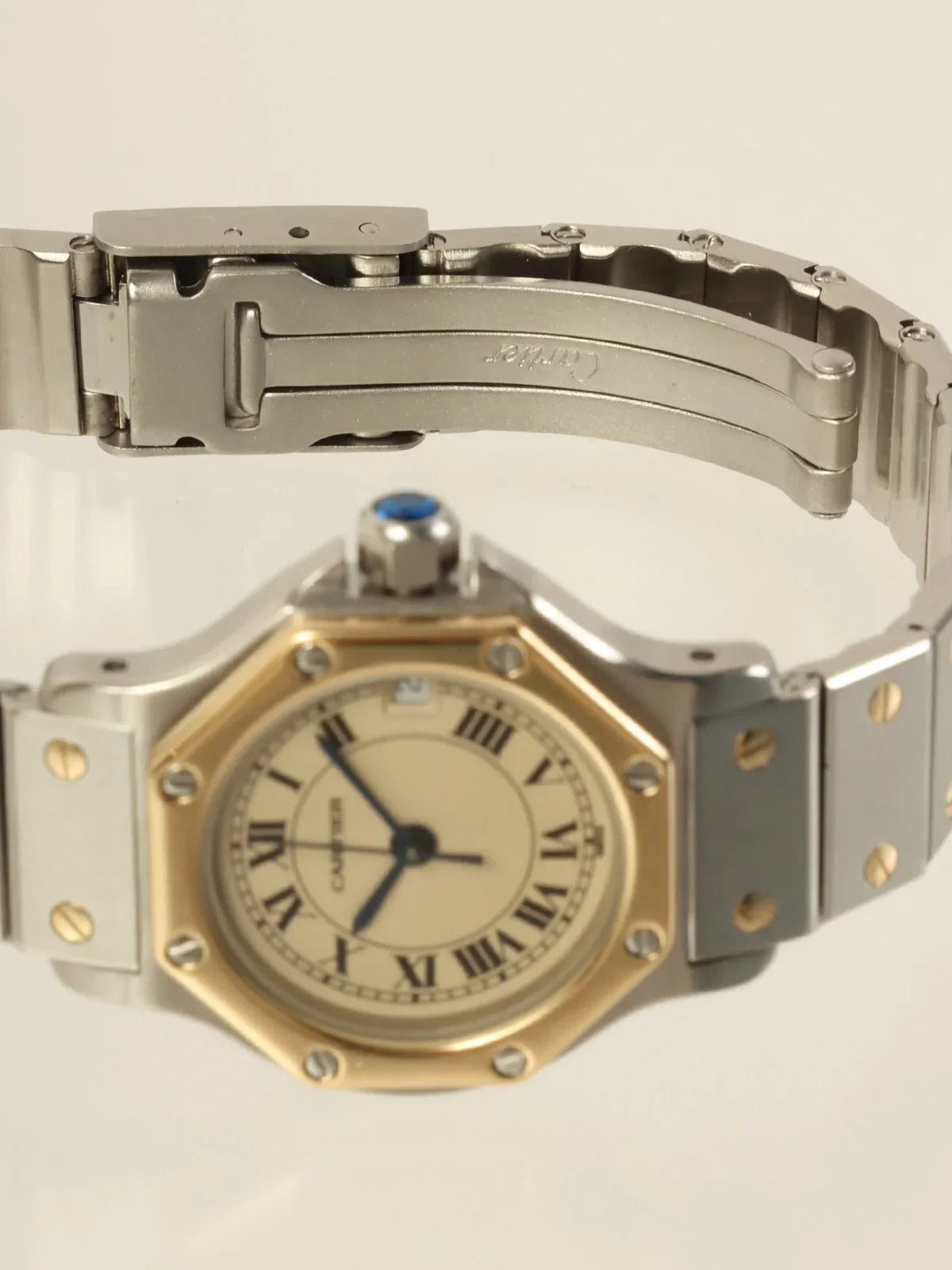 CARTIER Santos Octagon Silver/Gold