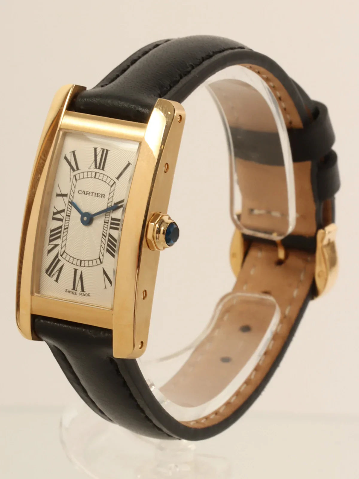 CARTIER Tank American Sm Gold/Black