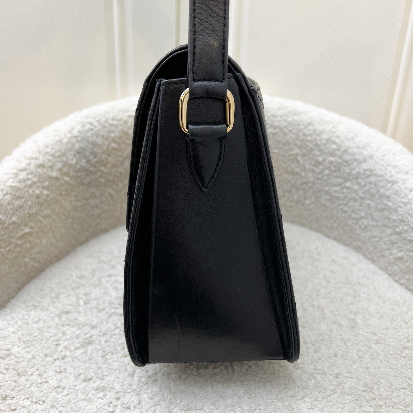 GLM- 2.55 Reissue Trapezoid in Black Lambskin and GHW