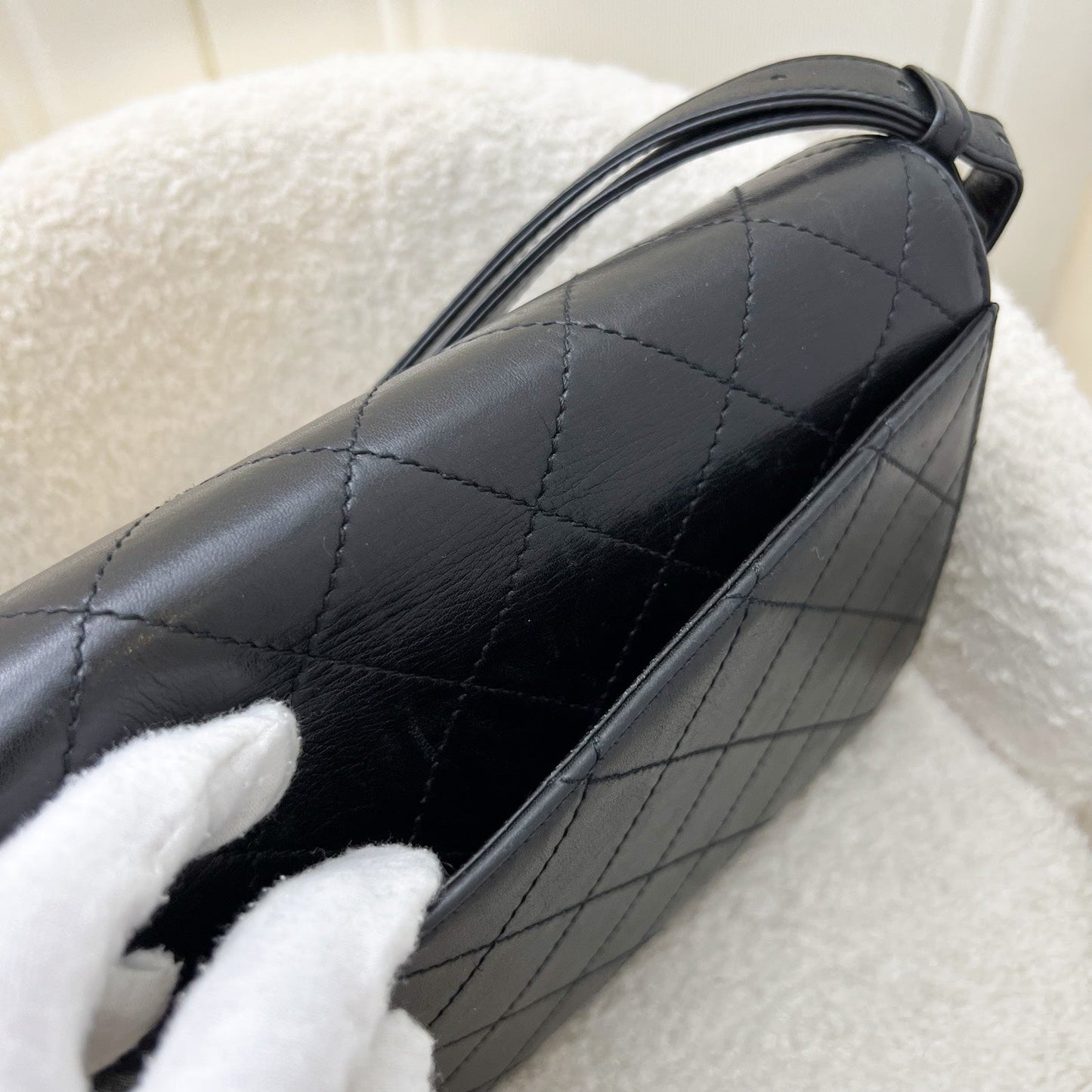 GLM- 2.55 Reissue Trapezoid in Black Lambskin and GHW