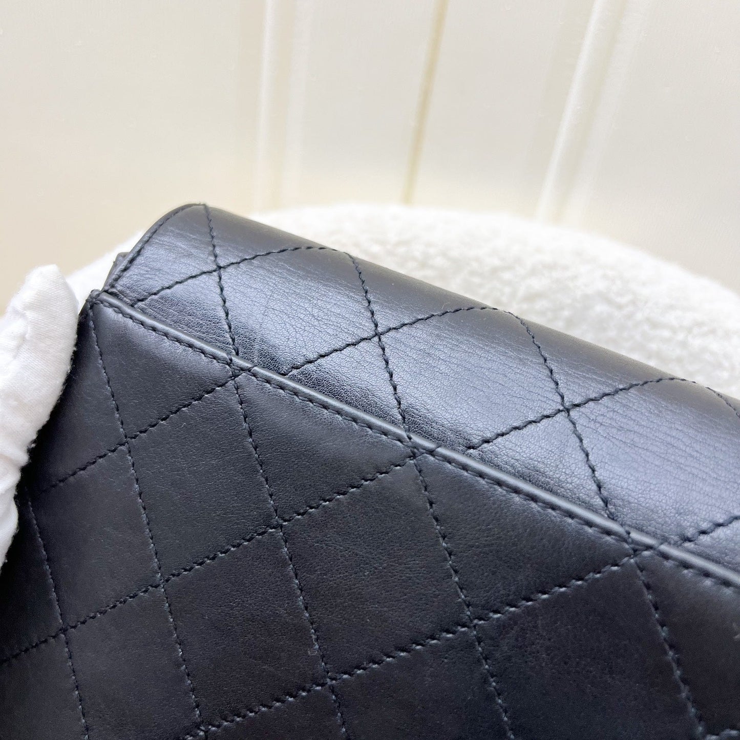 GLM- 2.55 Reissue Trapezoid in Black Lambskin and GHW