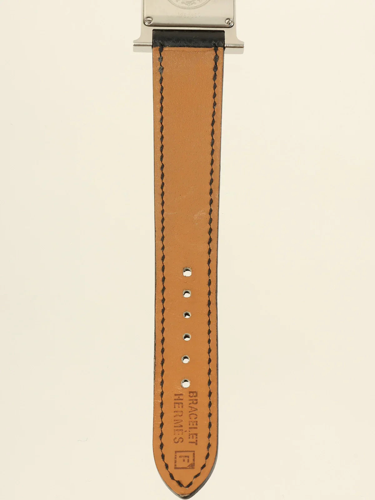 HERMES 2002 Made H Watch Black/Silver